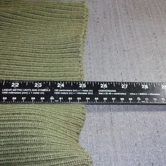 sz95-105 R USMC MARINE CORP WOOLY PULLY SWEATER 100% Wool OLIVE GREEN EC 1591 - Picture 8 of 11